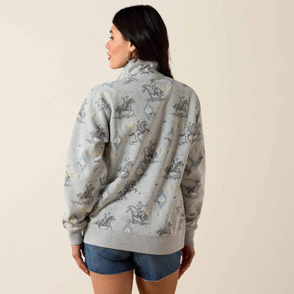 Ariat Top Pick | Sapphire 1/2 Zip Sweatshirt