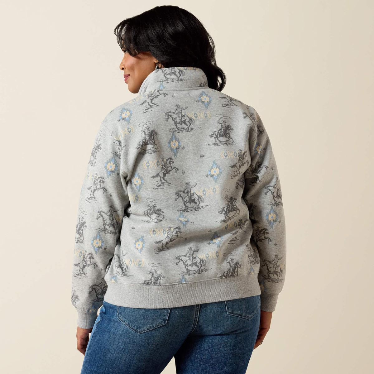 Ariat Top Pick | Sapphire 1/2 Zip Sweatshirt
