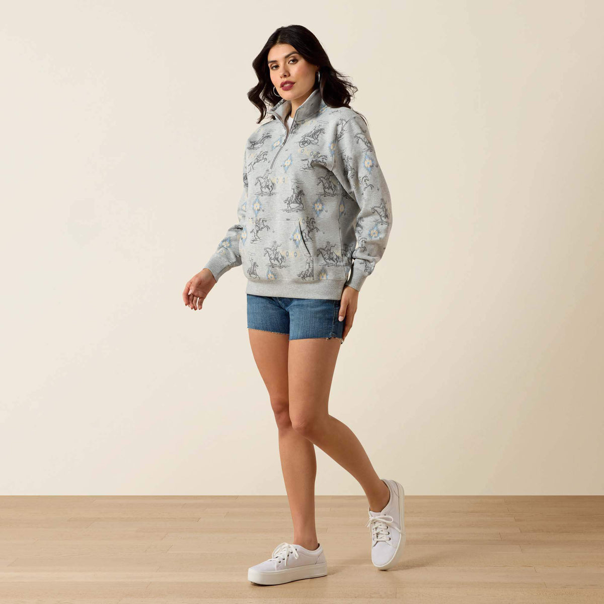 Ariat Top Pick | Sapphire 1/2 Zip Sweatshirt