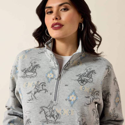 Ariat Top Pick | Sapphire 1/2 Zip Sweatshirt