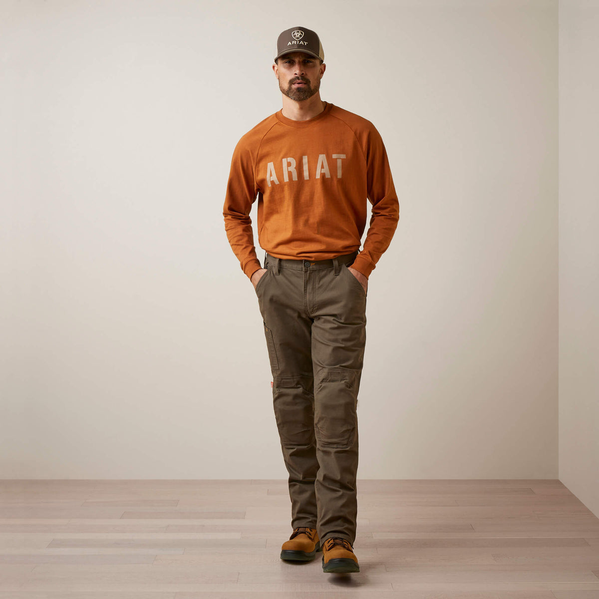Ariat Discount | Rebar M5 Straight Made Tough Knee Guardian Straight