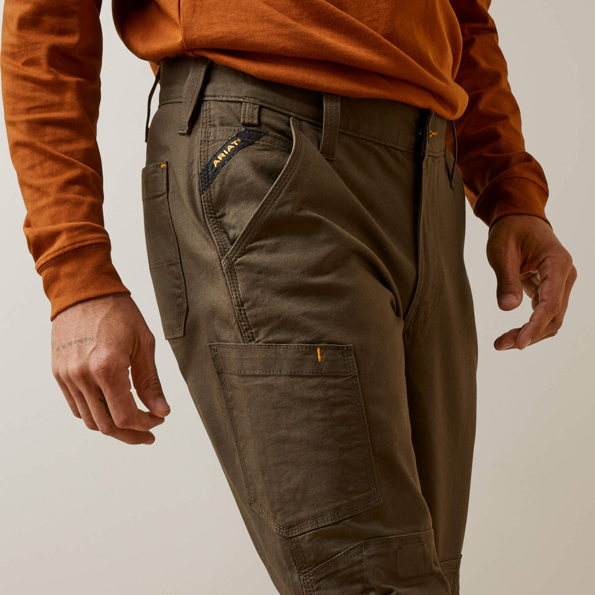 Ariat Discount | Rebar M5 Straight Made Tough Knee Guardian Straight