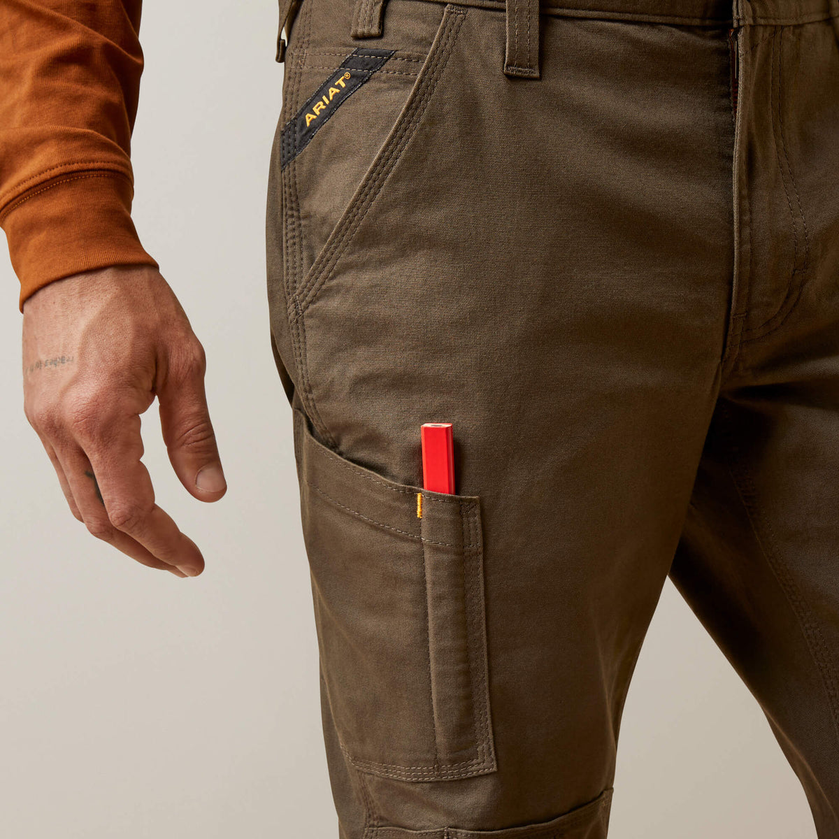 Ariat Discount | Rebar M5 Straight Made Tough Knee Guardian Straight