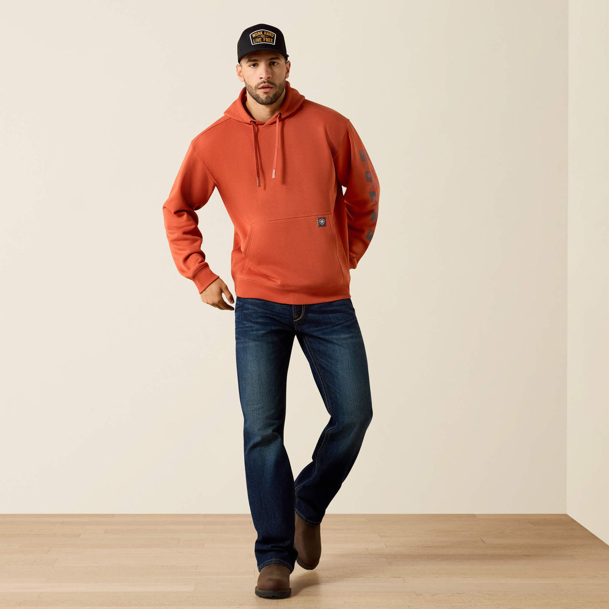 Ariat Top Pick | Rebar Lightweight Logo Hoodie