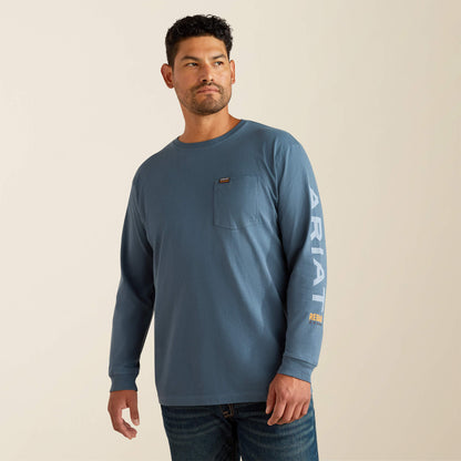 Ariat Popular | Rebar Cotton Strong Standard Logo Pocket T-Shirt