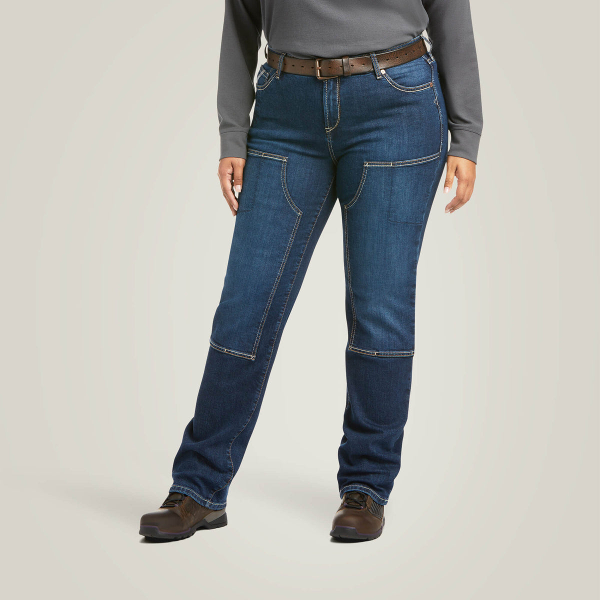 Ariat Latest | Rebar PR DuraStretch Riveter Double Front Straight Jean