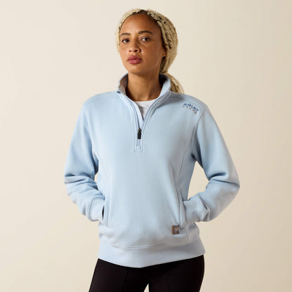 Ariat Customer Favorite | Rebar Lightweight Mock 1/2 Zip Sweatshirt
