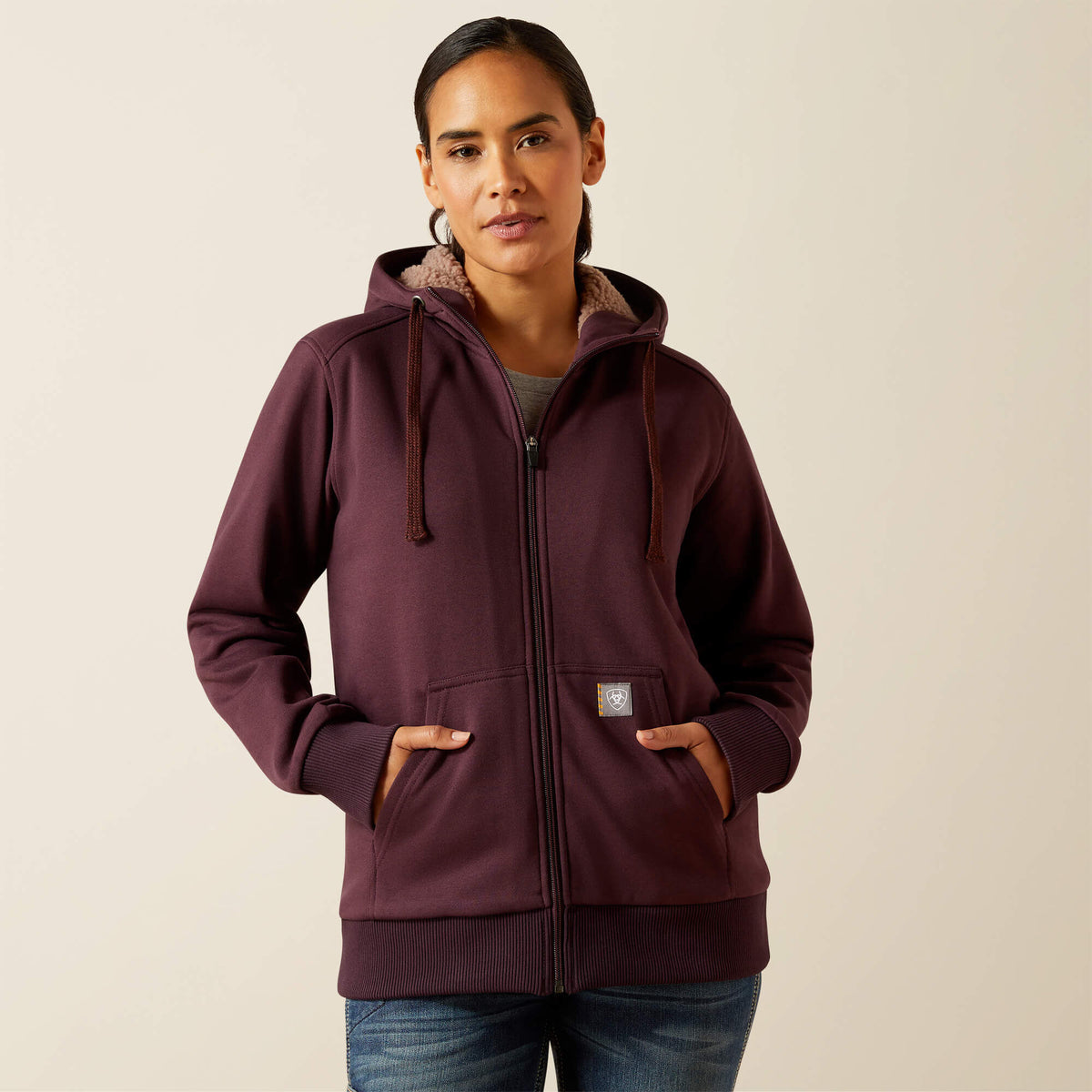 Ariat Classic | Rebar All-Weather Sherpa Full Zip Hoodie