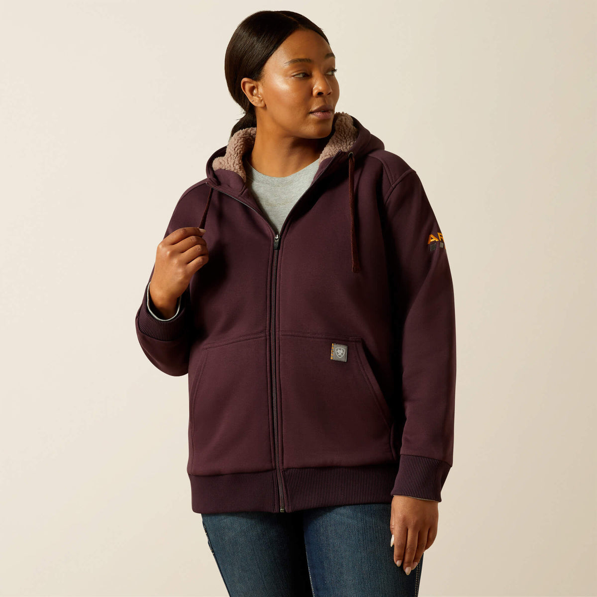 Ariat Classic | Rebar All-Weather Sherpa Full Zip Hoodie