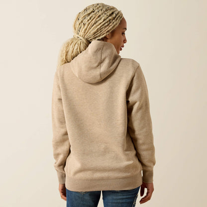 Ariat Special Offer | Rebar Lightweight Logo 1/2 Zip Hoodie