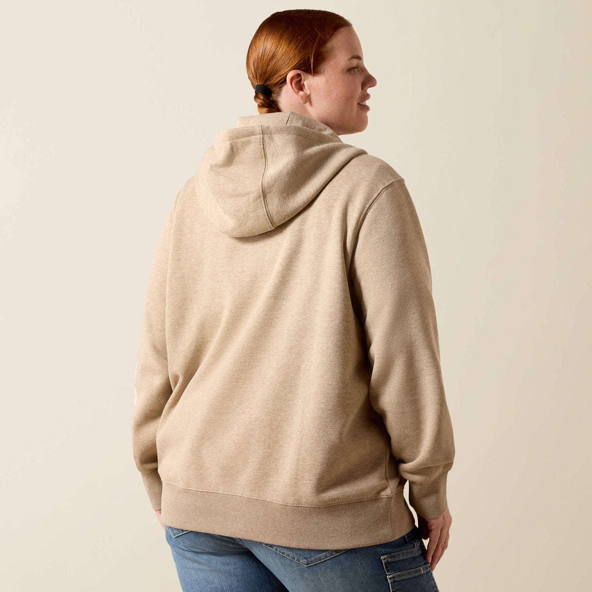 Ariat Special Offer | Rebar Lightweight Logo 1/2 Zip Hoodie