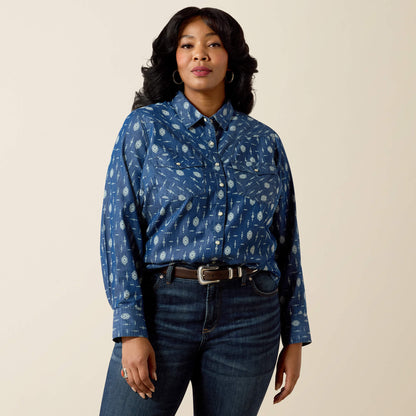 Ariat Exclusive | Wild Blue Western Snap Shirt