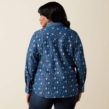 Ariat Exclusive | Wild Blue Western Snap Shirt