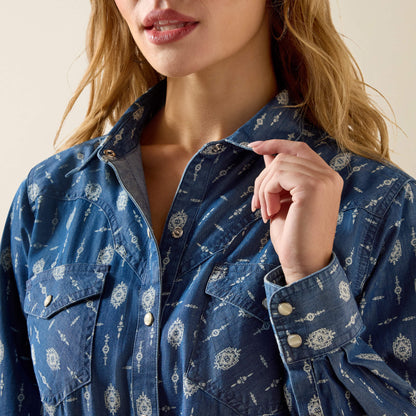 Ariat Exclusive | Wild Blue Western Snap Shirt