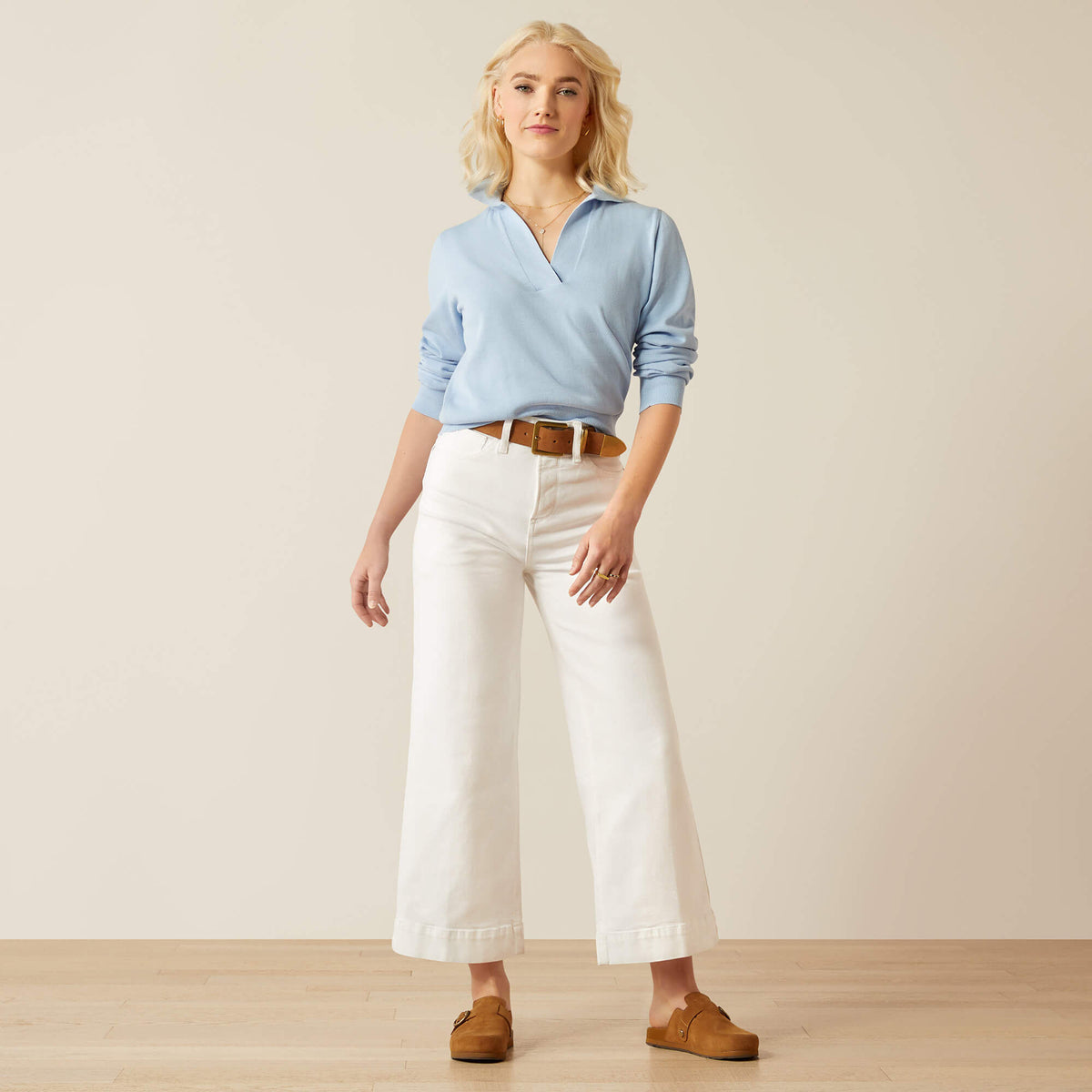Ariat Hot Sale | Ultra High Rise Countryside Wide Leg Crop Jeans