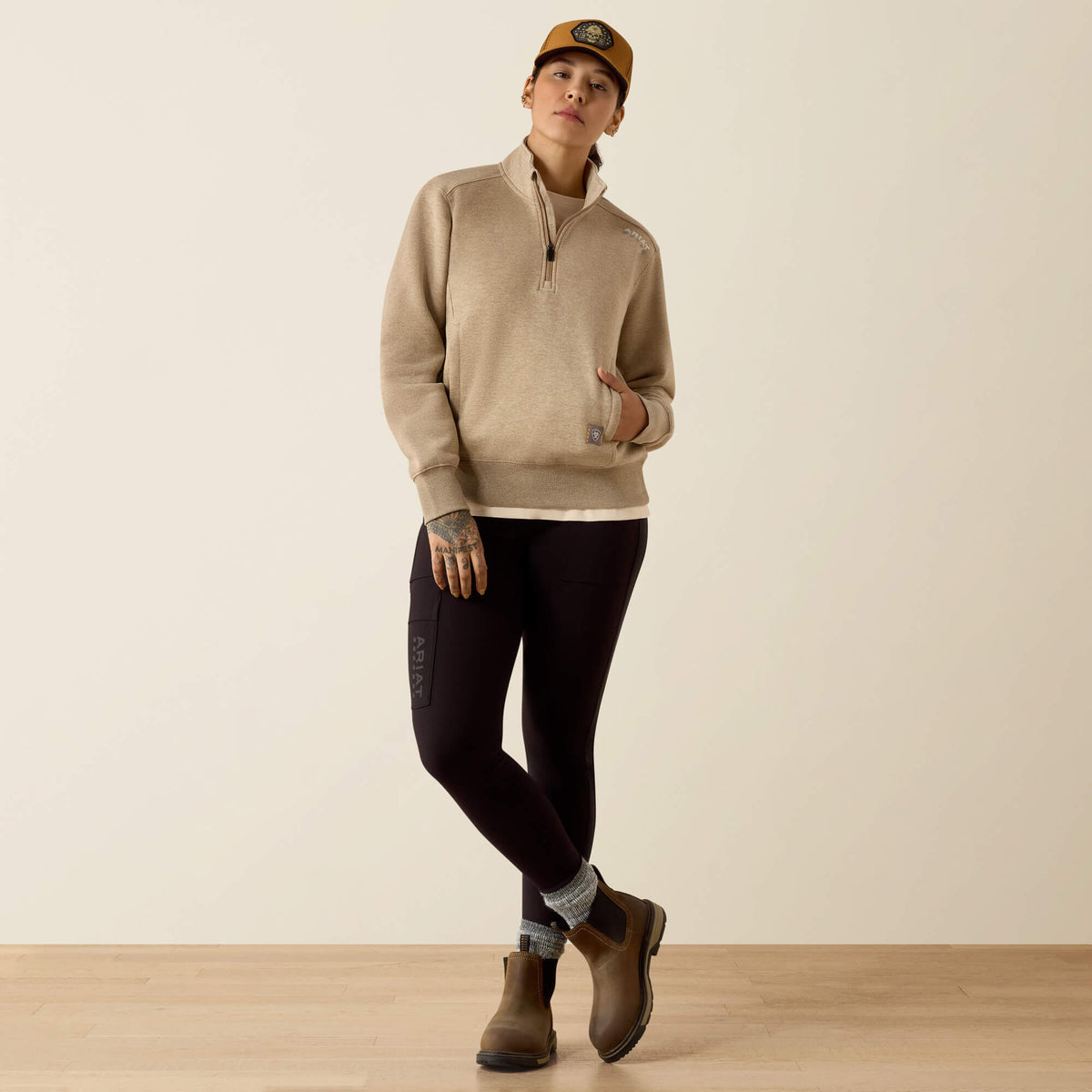 Ariat Special Offer | Rebar Lightweight Mock 1/2 Zip Sweatshirt