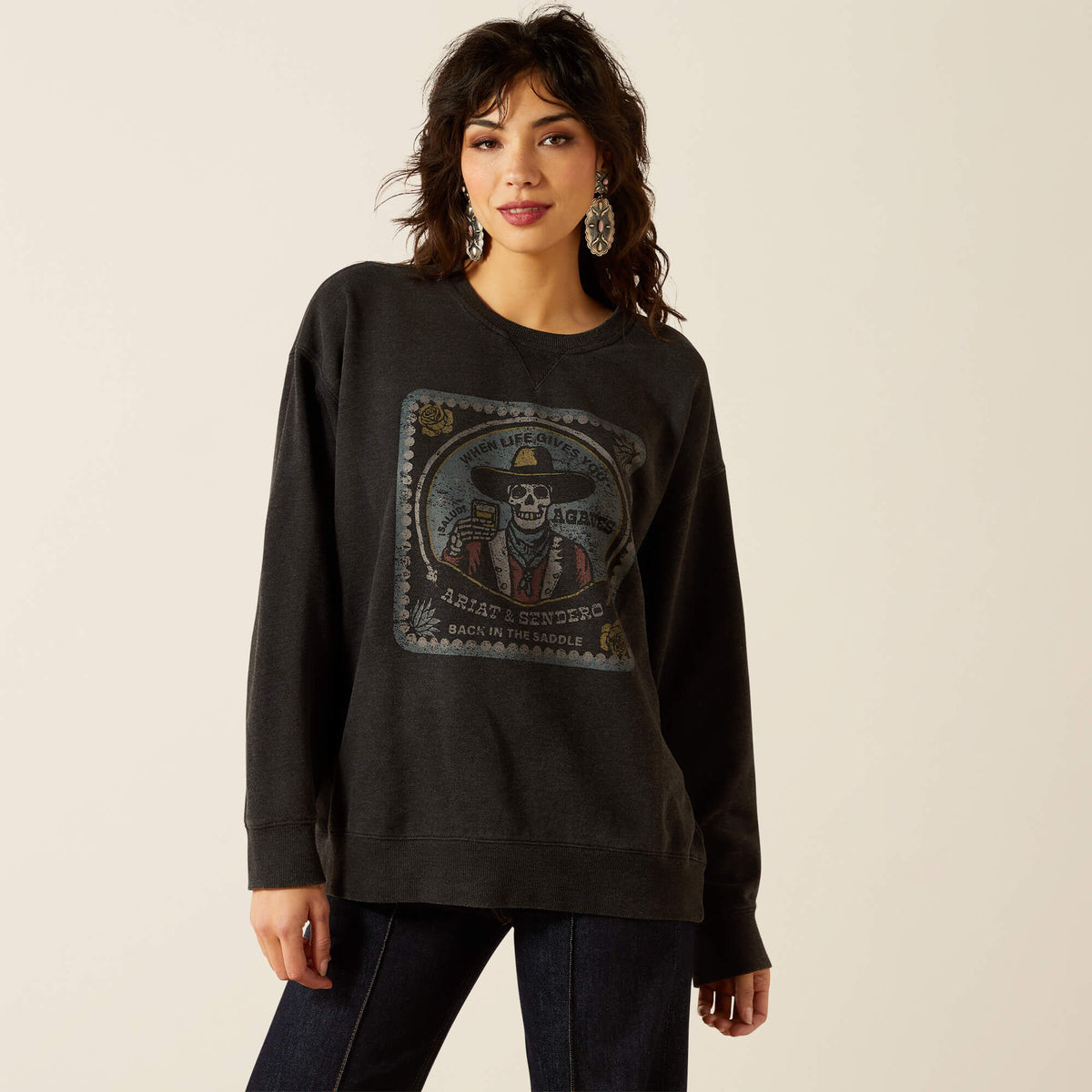 Ariat Premium | Oversize Sendero When Life Gives You Agaves Sweatshirt