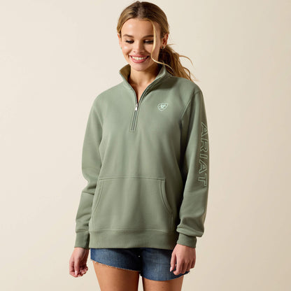 Ariat Discount | Foundation Logo 1/2 Zip Sweatshirt