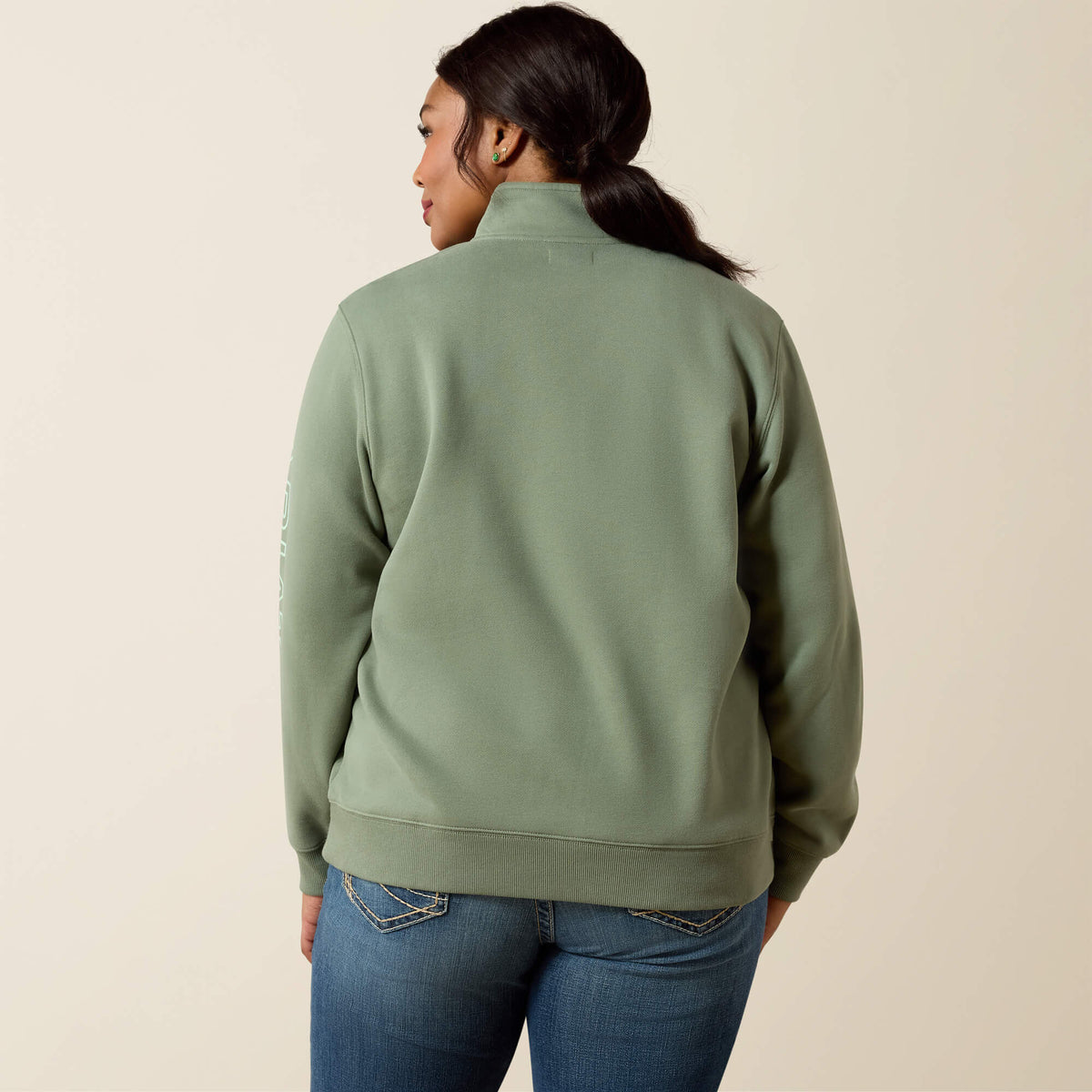 Ariat Discount | Foundation Logo 1/2 Zip Sweatshirt