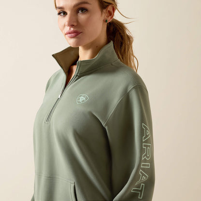 Ariat Discount | Foundation Logo 1/2 Zip Sweatshirt