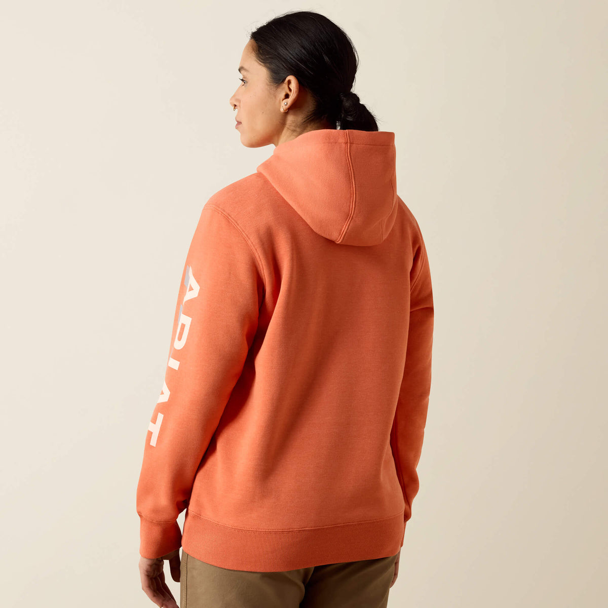 Ariat Featured | Rebar Lightweight Logo 1/2 Zip Hoodie