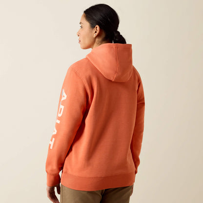 Ariat Featured | Rebar Lightweight Logo 1/2 Zip Hoodie