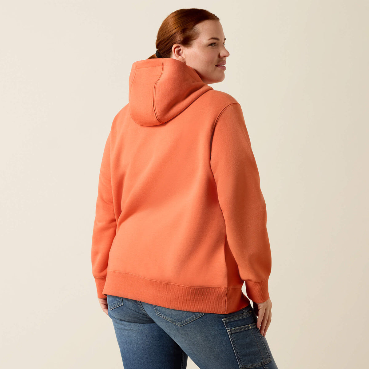 Ariat Featured | Rebar Lightweight Logo 1/2 Zip Hoodie