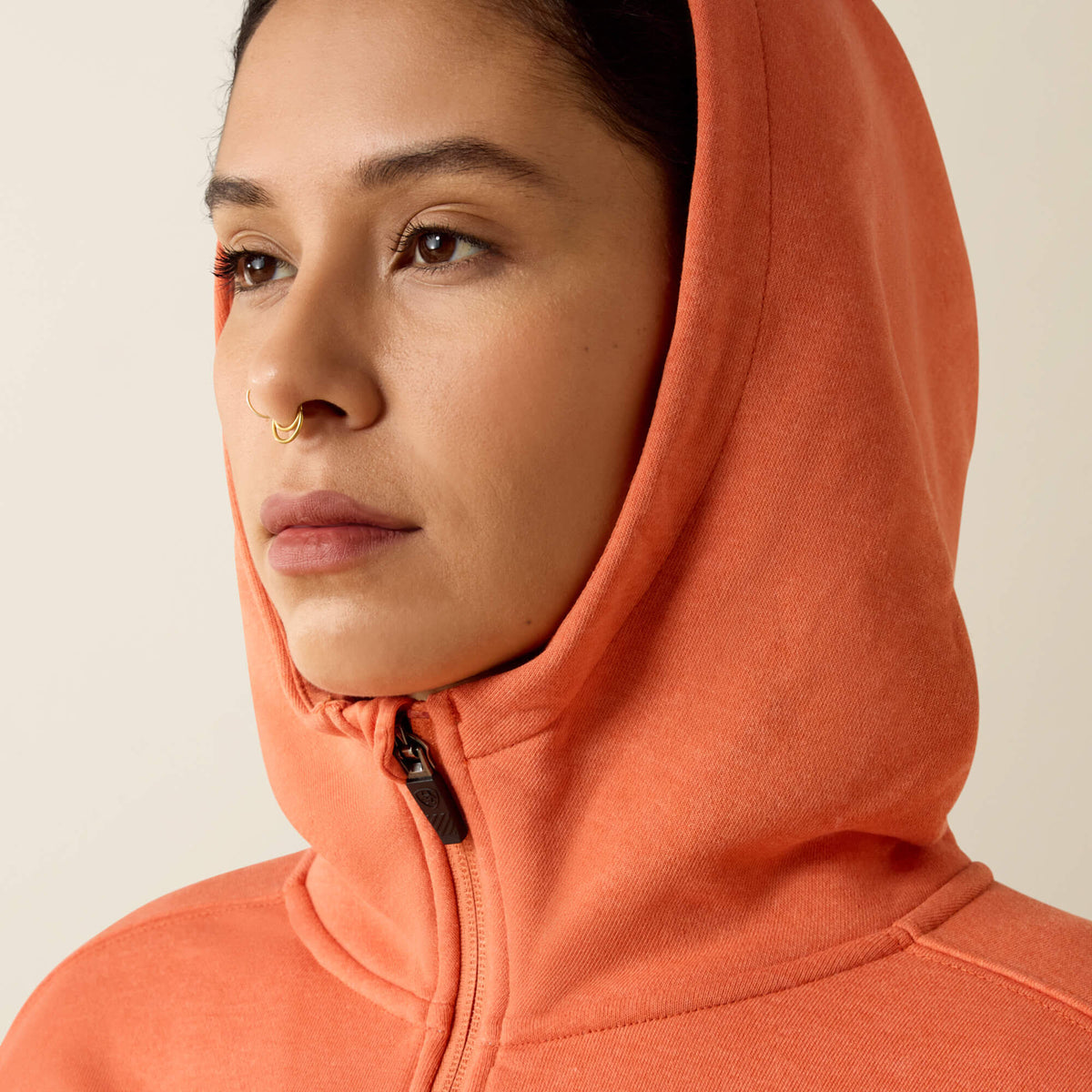 Ariat Featured | Rebar Lightweight Logo 1/2 Zip Hoodie