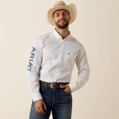Ariat Popular | Team Logo Lightweight Twill Fitted Shirt