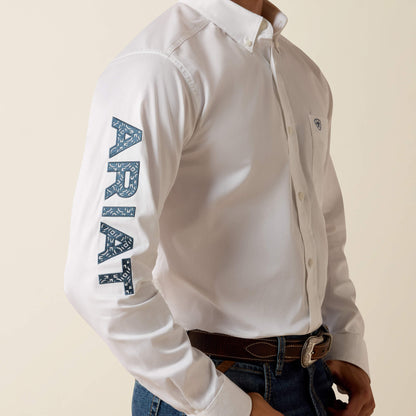 Ariat Popular | Team Logo Lightweight Twill Fitted Shirt