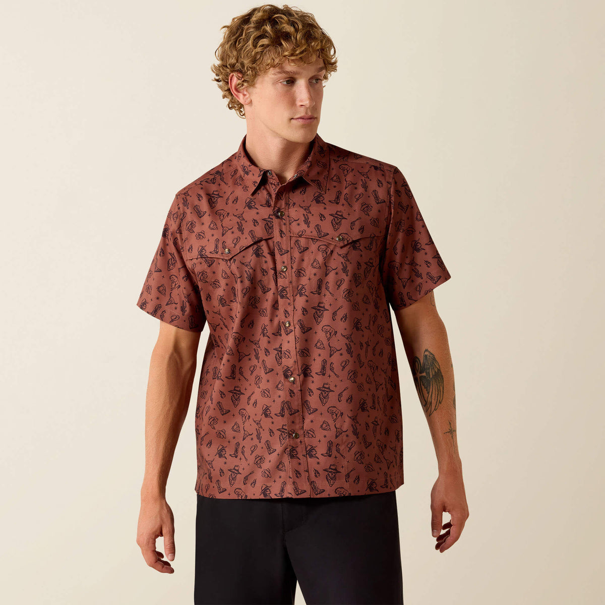 Ariat Popular | Printed VentTEK Western Yoke Classic Fit Snap Shirt
