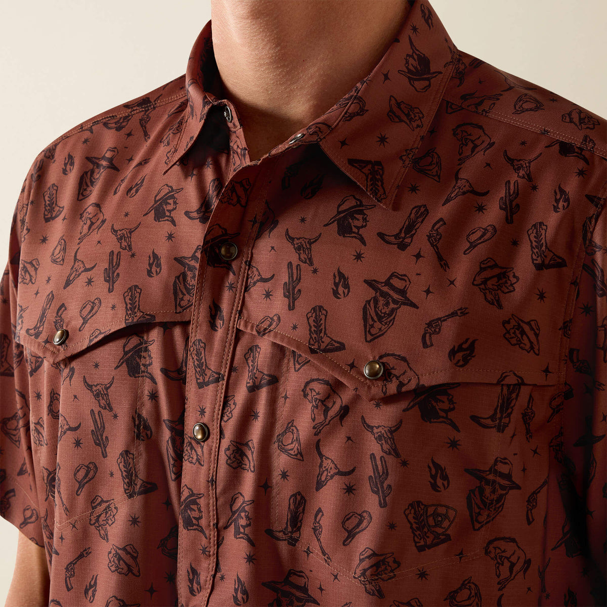 Ariat Popular | Printed VentTEK Western Yoke Classic Fit Snap Shirt