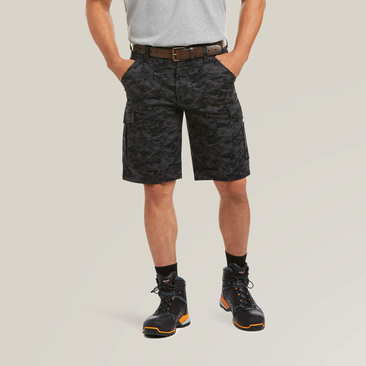 Ariat New | Rebar DuraStretch Made Tough Cargo 11" Short