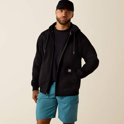 Ariat Recommended | Rebar Lightweight Label Full Zip Hoodie