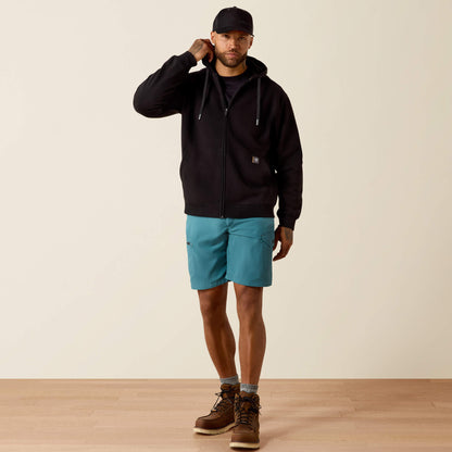 Ariat Recommended | Rebar Lightweight Label Full Zip Hoodie