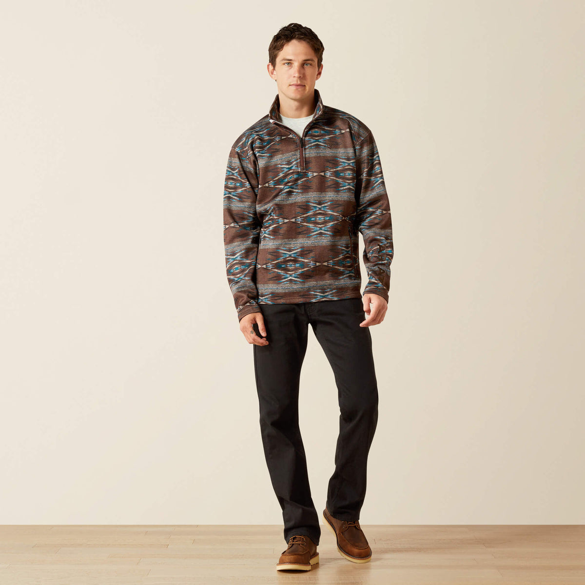 Ariat Value | Caldwell Logo 1/4 Zip Sweater