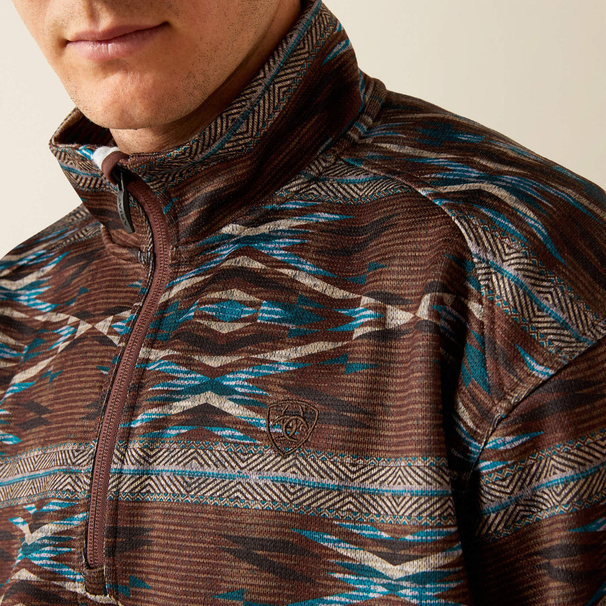 Ariat Value | Caldwell Logo 1/4 Zip Sweater