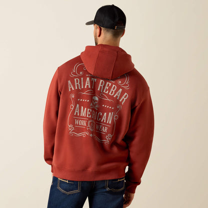 Ariat Smart Buy | Rebar Lightweight Label Full Zip Hoodie