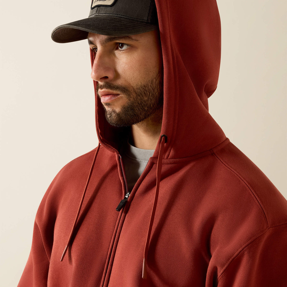 Ariat Smart Buy | Rebar Lightweight Label Full Zip Hoodie