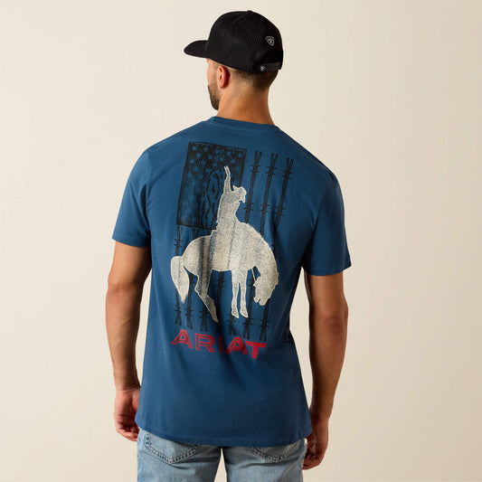 Ariat Value | Ariat Flag Bronco Classic Fit T-Shirt