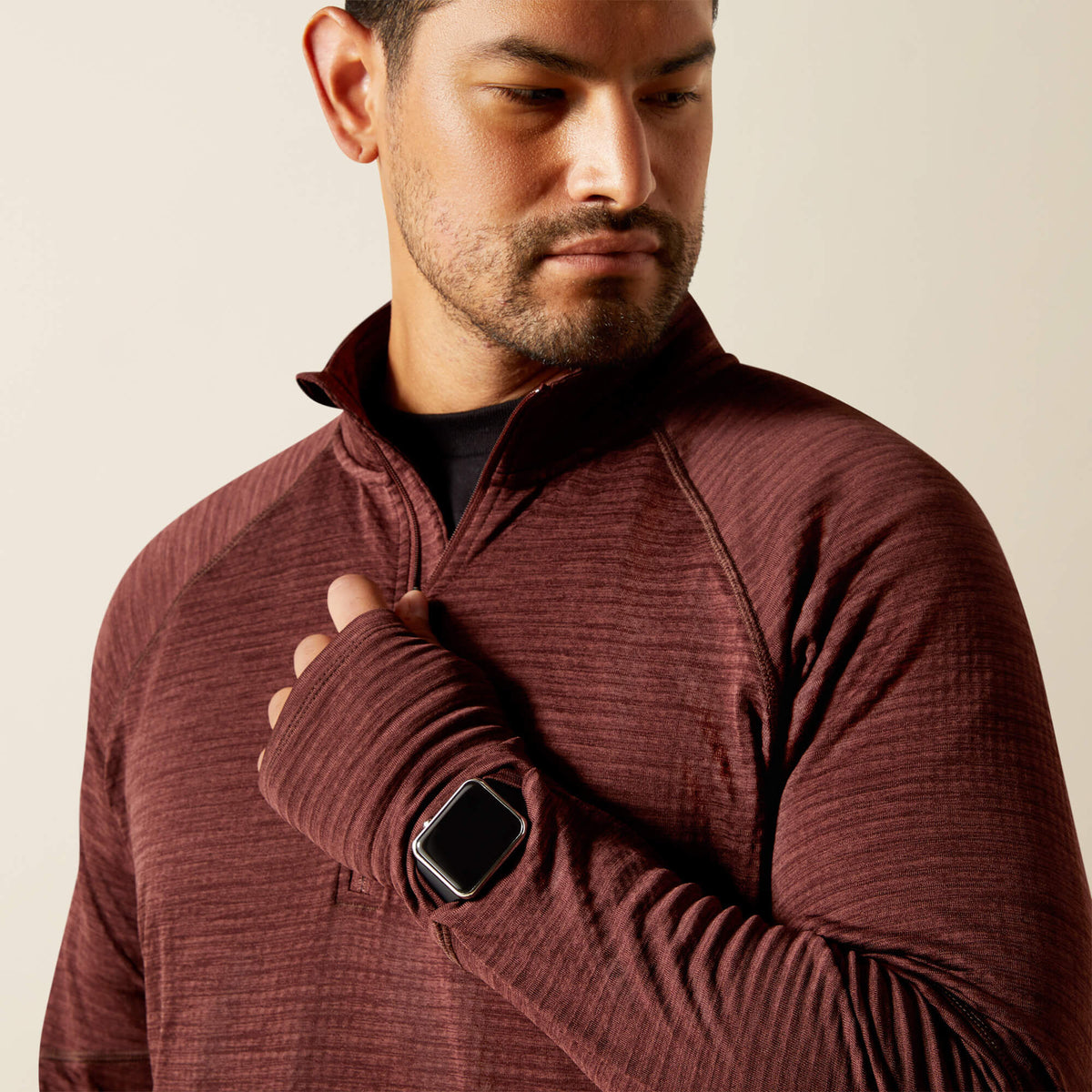 Ariat Exclusive | Rebar Gridwork Baselayer 1/4 Zip T-Shirt