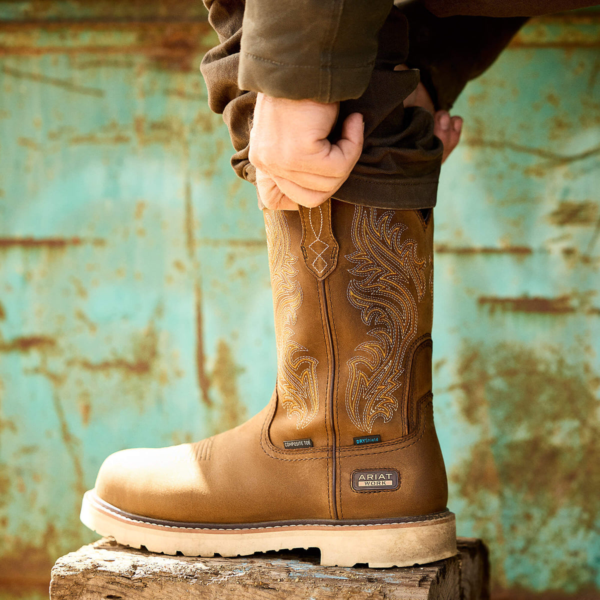 Ariat Discount | Activator Argo Waterproof Round Toe Composite Toe Work Boot