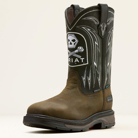 Ariat Premium | WorkHog XT Bolt Skull Waterproof Wide Square Toe Carbon Toe Work Boot