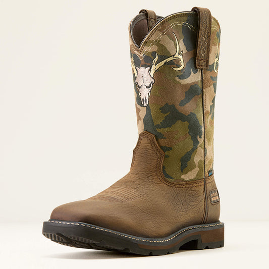 Ariat Discount | Groundbreaker Antler Waterproof Wide Square Toe Work Boot