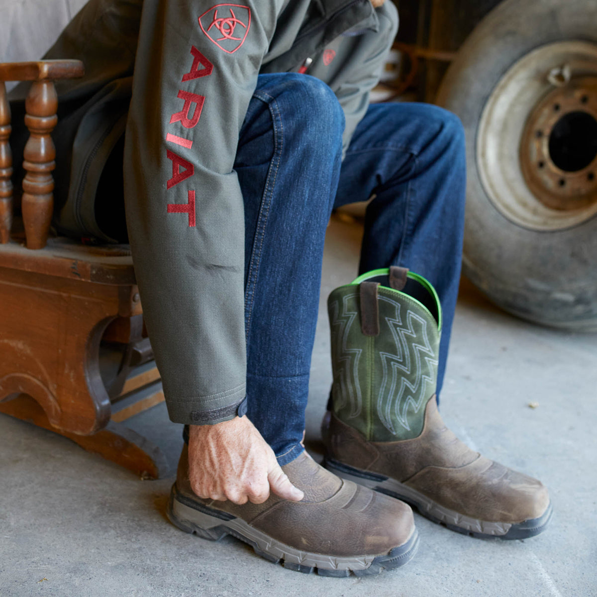 Ariat Everyday | Rebar Flex Western Waterproof Composite Toe Work Boot