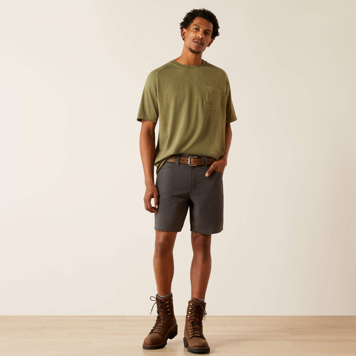 Ariat Trusted | Rebar DuraStretch Made Tough 8" Short