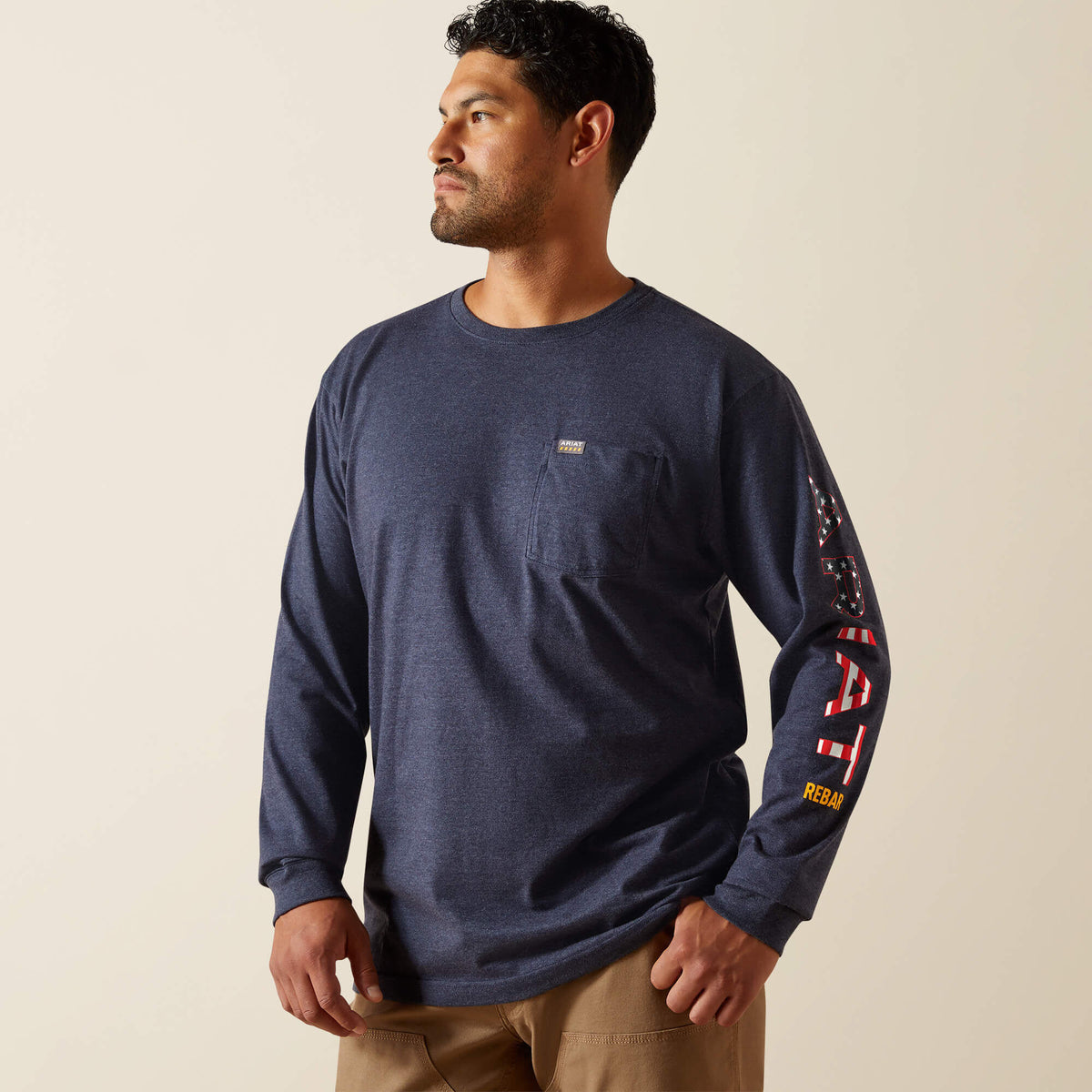 Ariat Best Seller | Rebar Cotton Strong Standard Logo Pocket T-Shirt