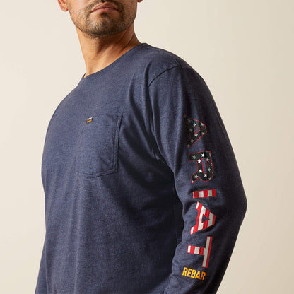 Ariat Best Seller | Rebar Cotton Strong Standard Logo Pocket T-Shirt
