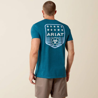 Ariat Latest | Ariat Stripe Patriotic Badge T-Shirt