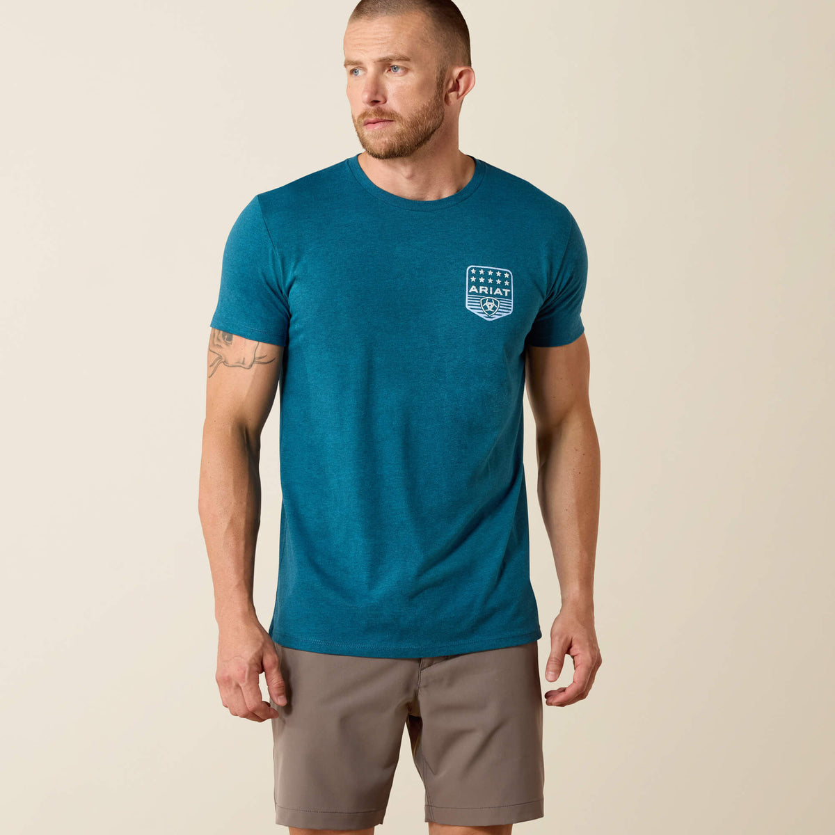 Ariat Latest | Ariat Stripe Patriotic Badge T-Shirt